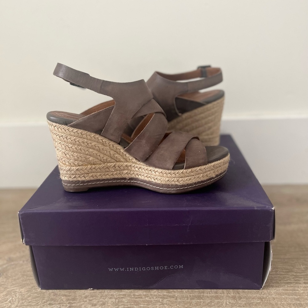Clarks indigo by Clarks Amelia Drift wedge
